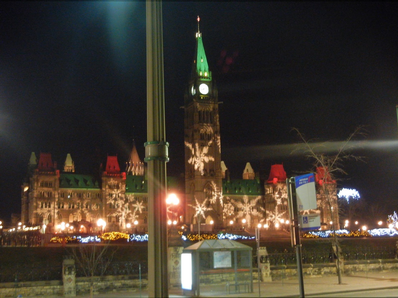 Parliament Hill, Ottawa Canada Christmas lights "Making Montessori Ours"