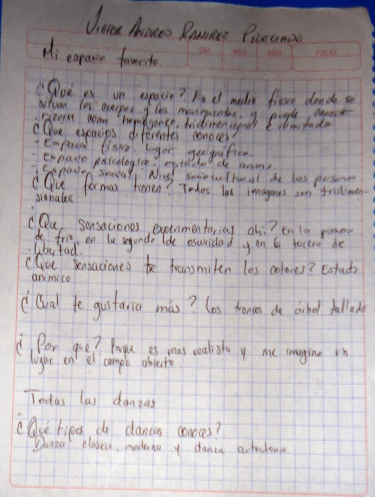 EDUCACIÓN ARTISTICAS Actividad del libro de educacion artística de 5to