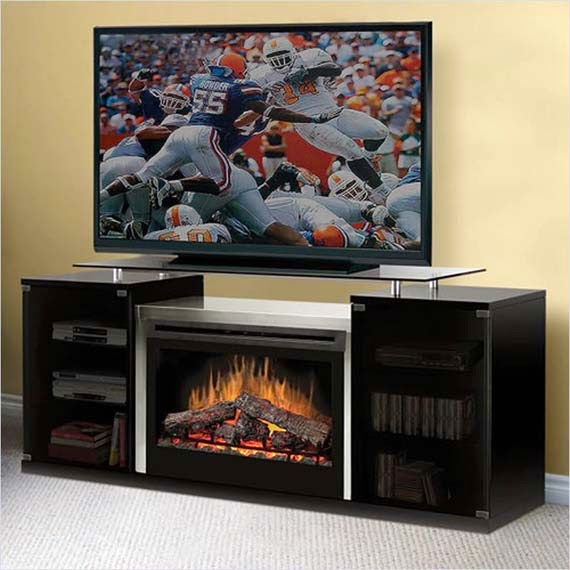 TV Stand with Fireplace design