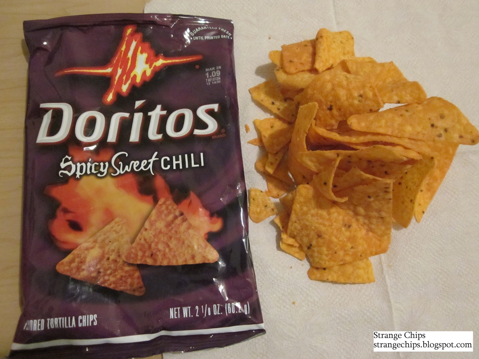 Strange Chips Doritos Spicy Sweet Chili