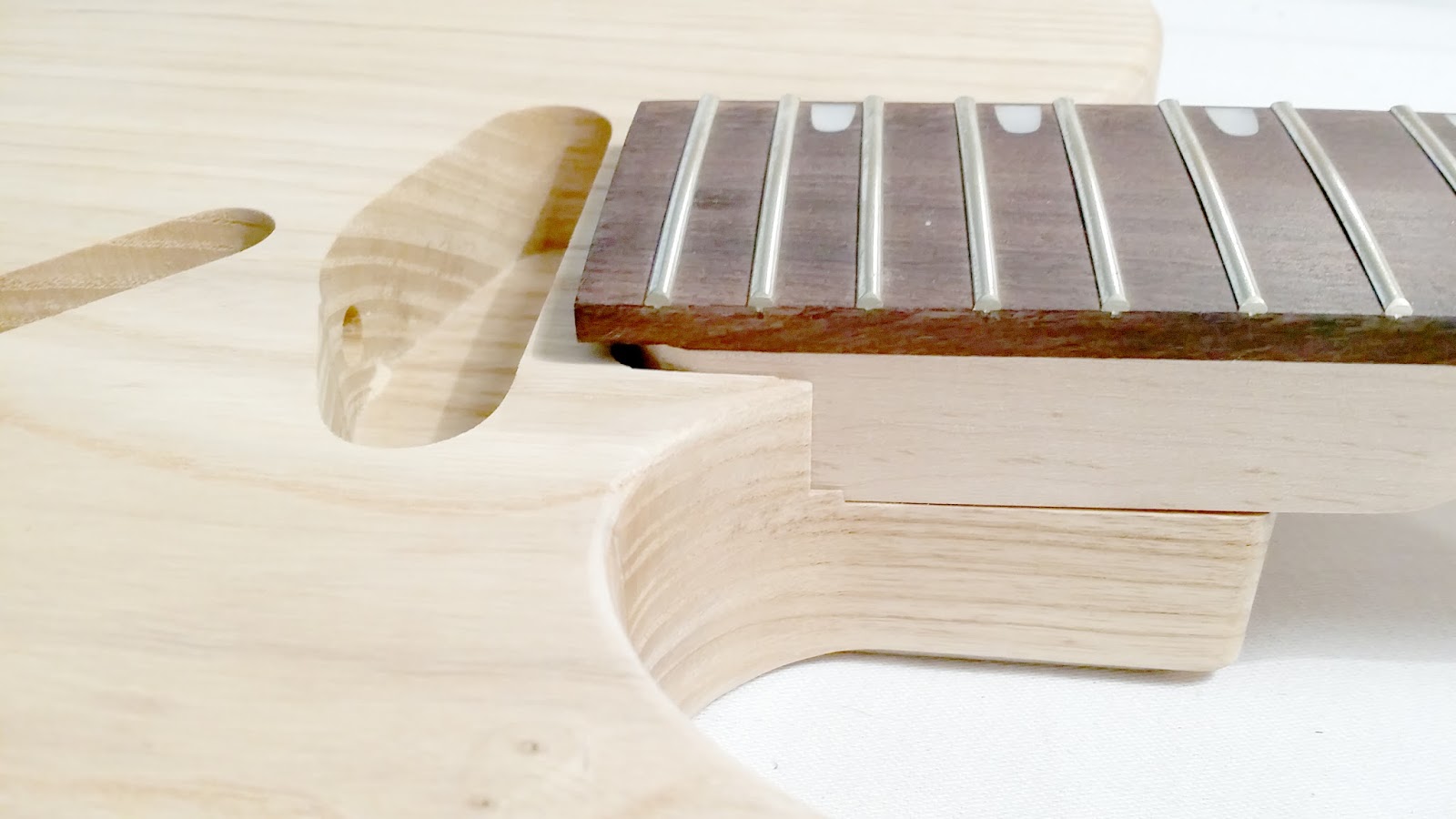 DIY Project Building a Partscaster Electric Guitar Fitting neck and body