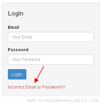 Login System Form Validation Error php-login-system-form-validation-error