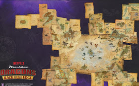 Netflix #Dragons Race to the Edge Map  #streamteam