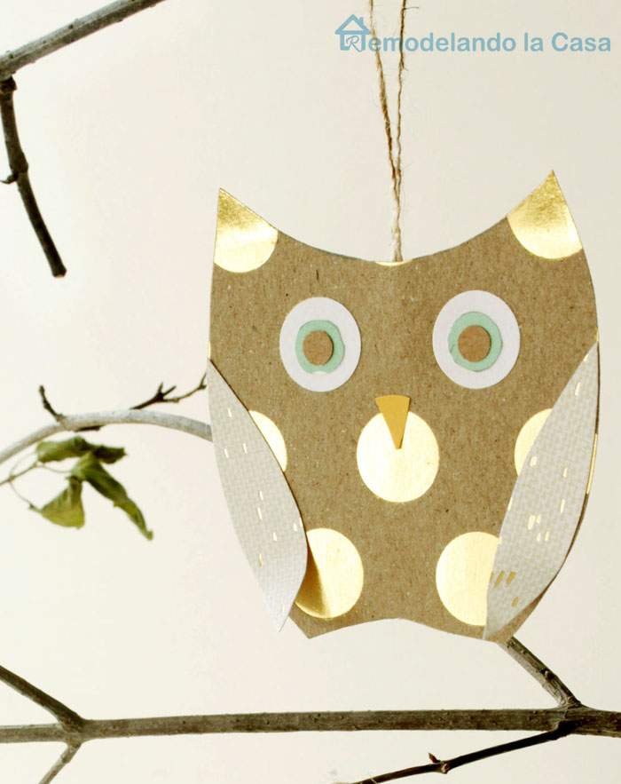 Paper Owl Ornaments Remodelando la Casa