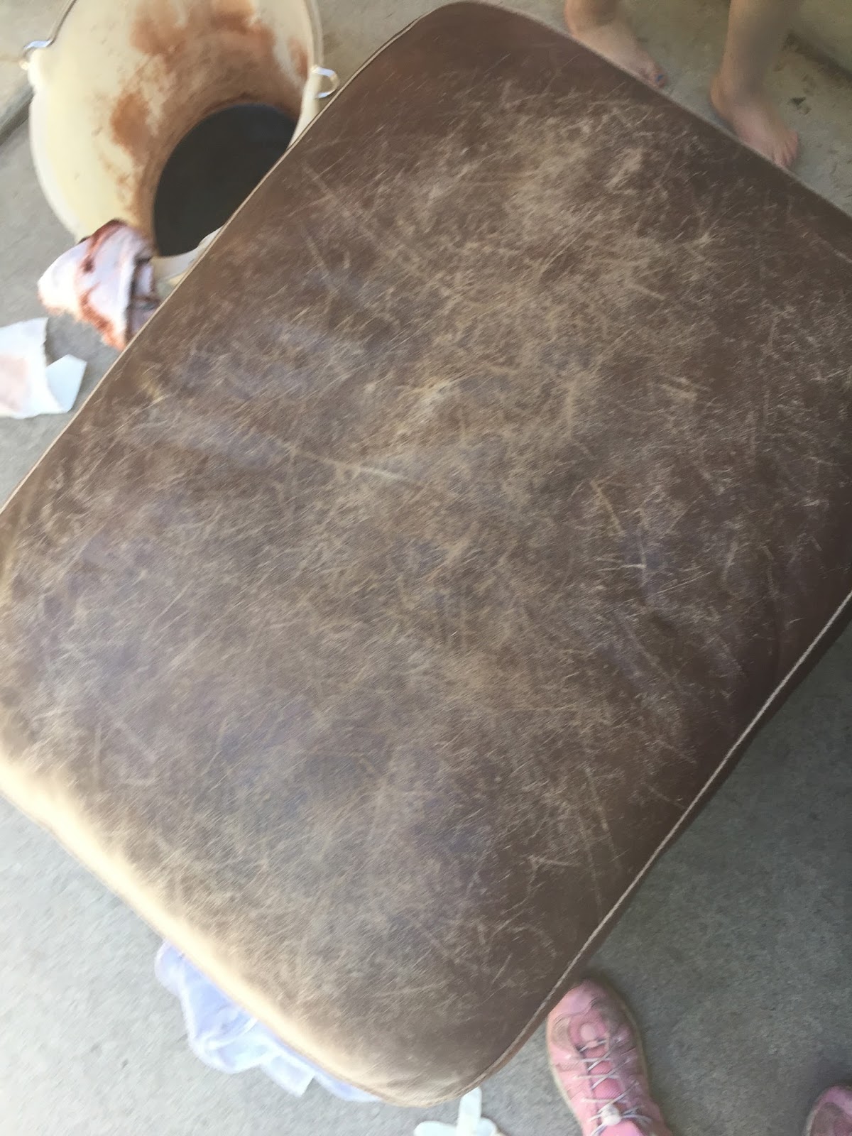 A Very Happy Homemaker Refinish Leather Furniture For Less Than 20