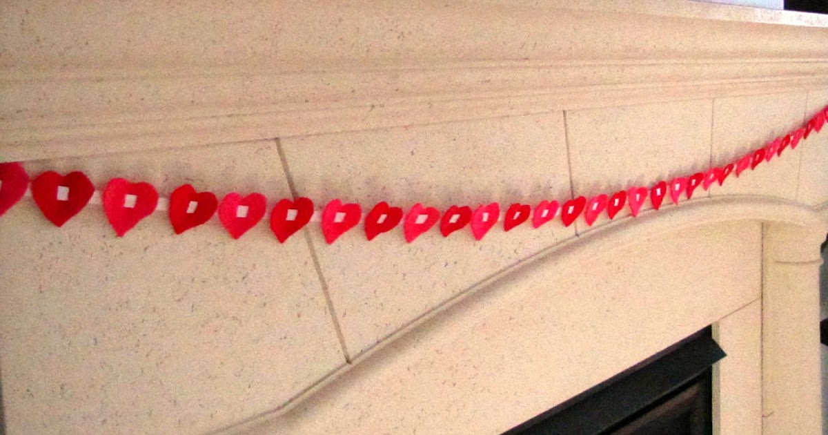 The Evolution of Home An Easy to Make Valentine's Day Heart Garland