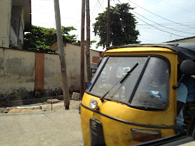 Front of Three Wheel Taxi 