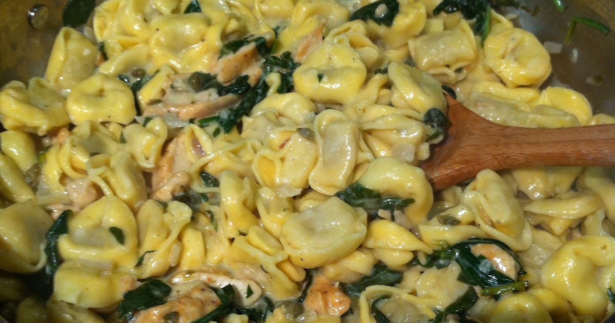 FoodBrag Blog Cheese Tortellini with White Wine Cream Sauce