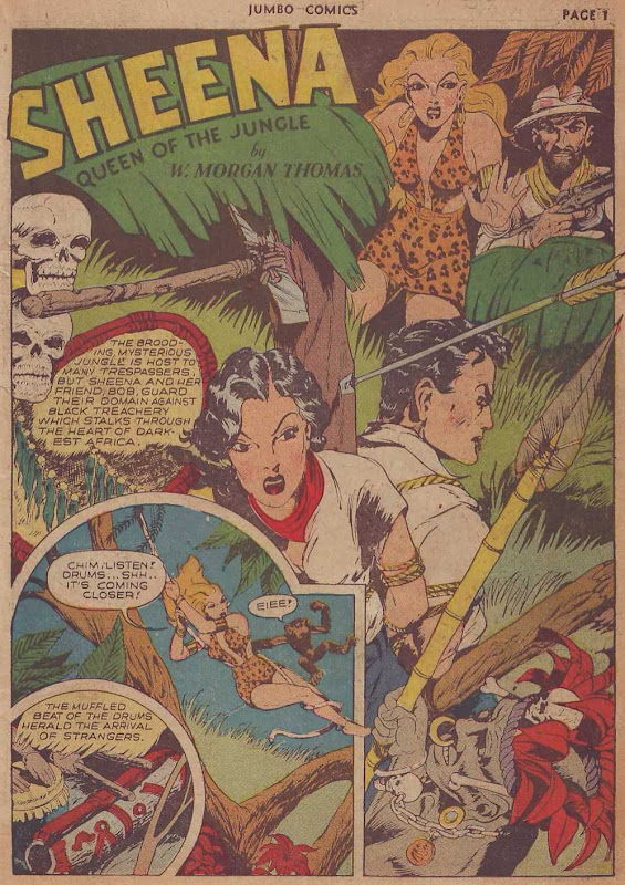 The Comic Book Sheena, Queen of the Jungle in "Cannibal Bait