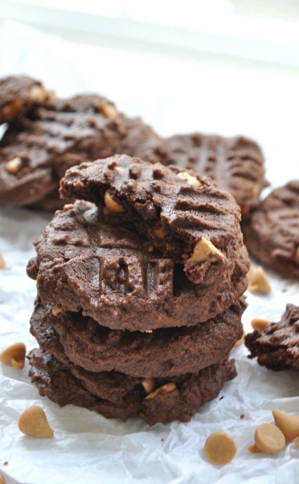crunchy chocolate peanut butter chip cookies Chow Creations