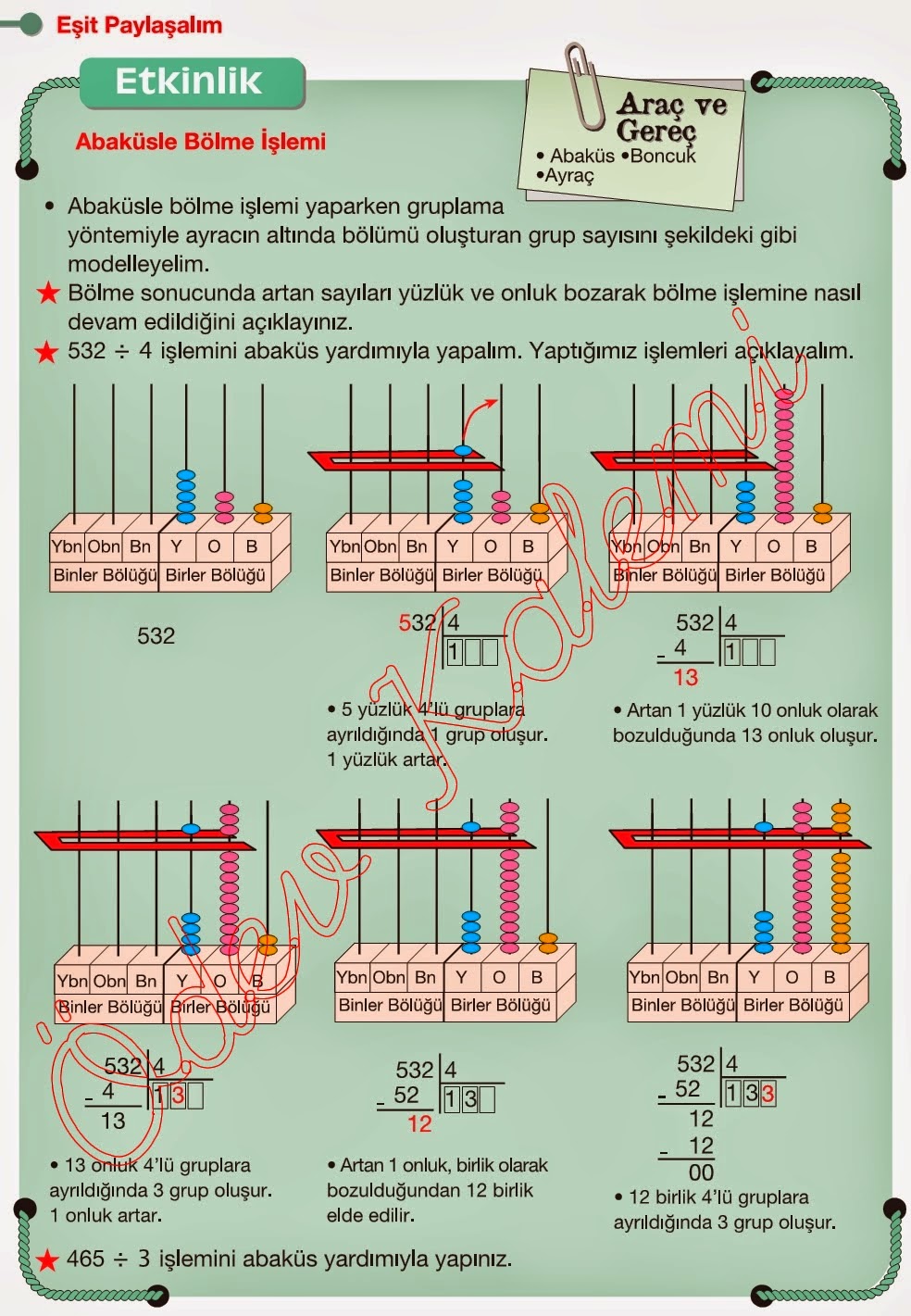 4. Sınıf Matematik Meb Yayınları Çalışma Kitabı yanıtları Sayfa 35