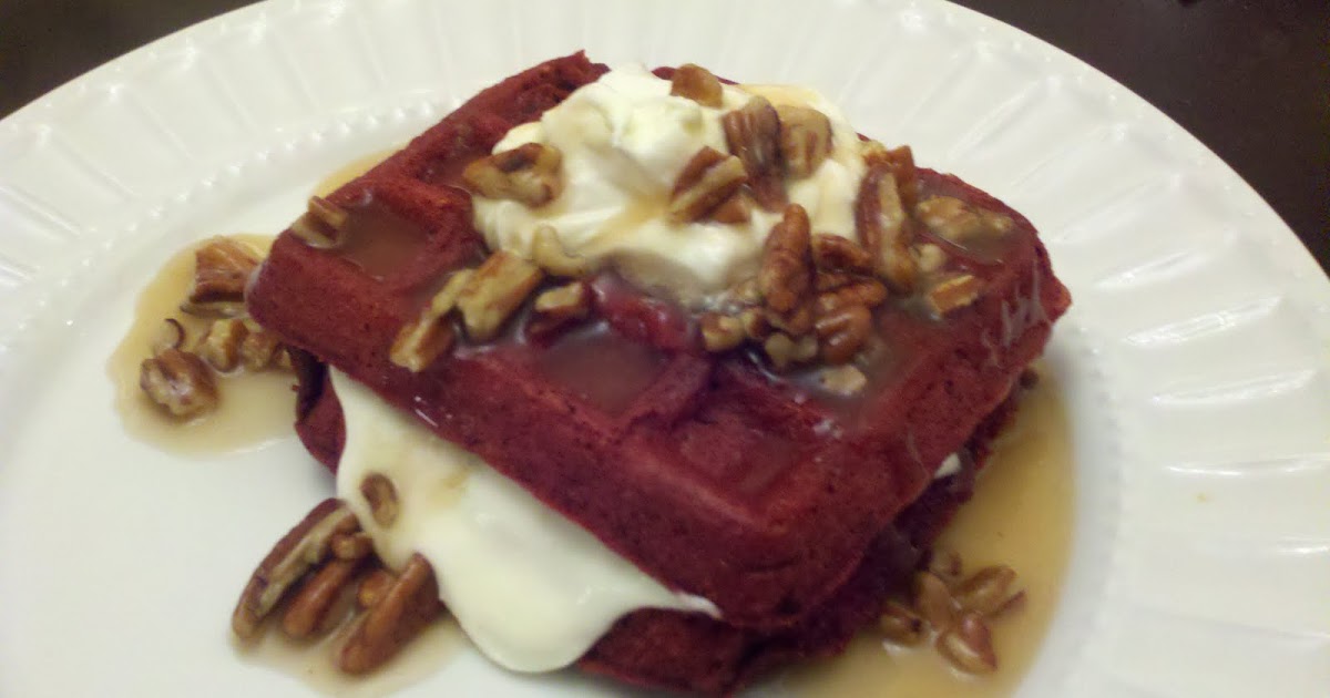 Tummies Full of Love Red Velvet Waffles