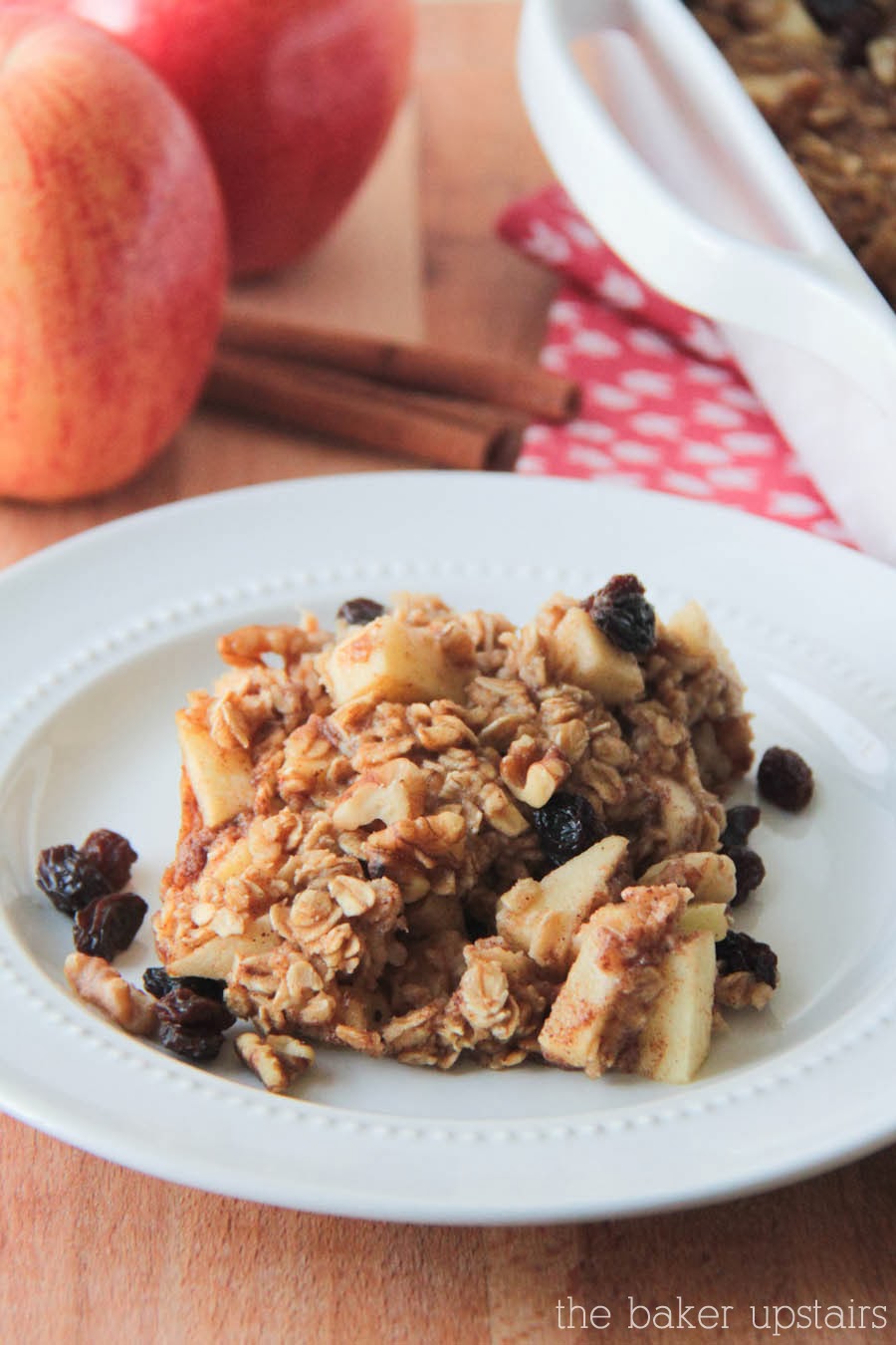 apple cinnamon baked oatmeal The Baker Upstairs