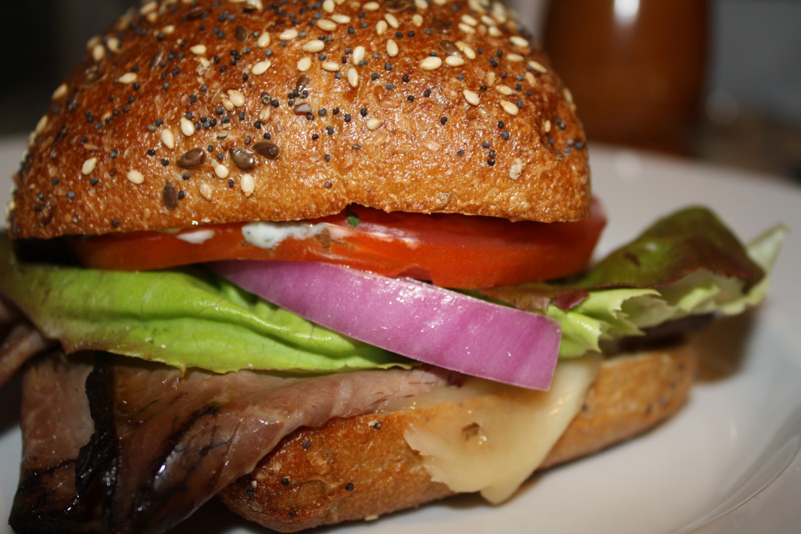 a day in the kitchen of... roast beef sandwiches with rosemarygarlic