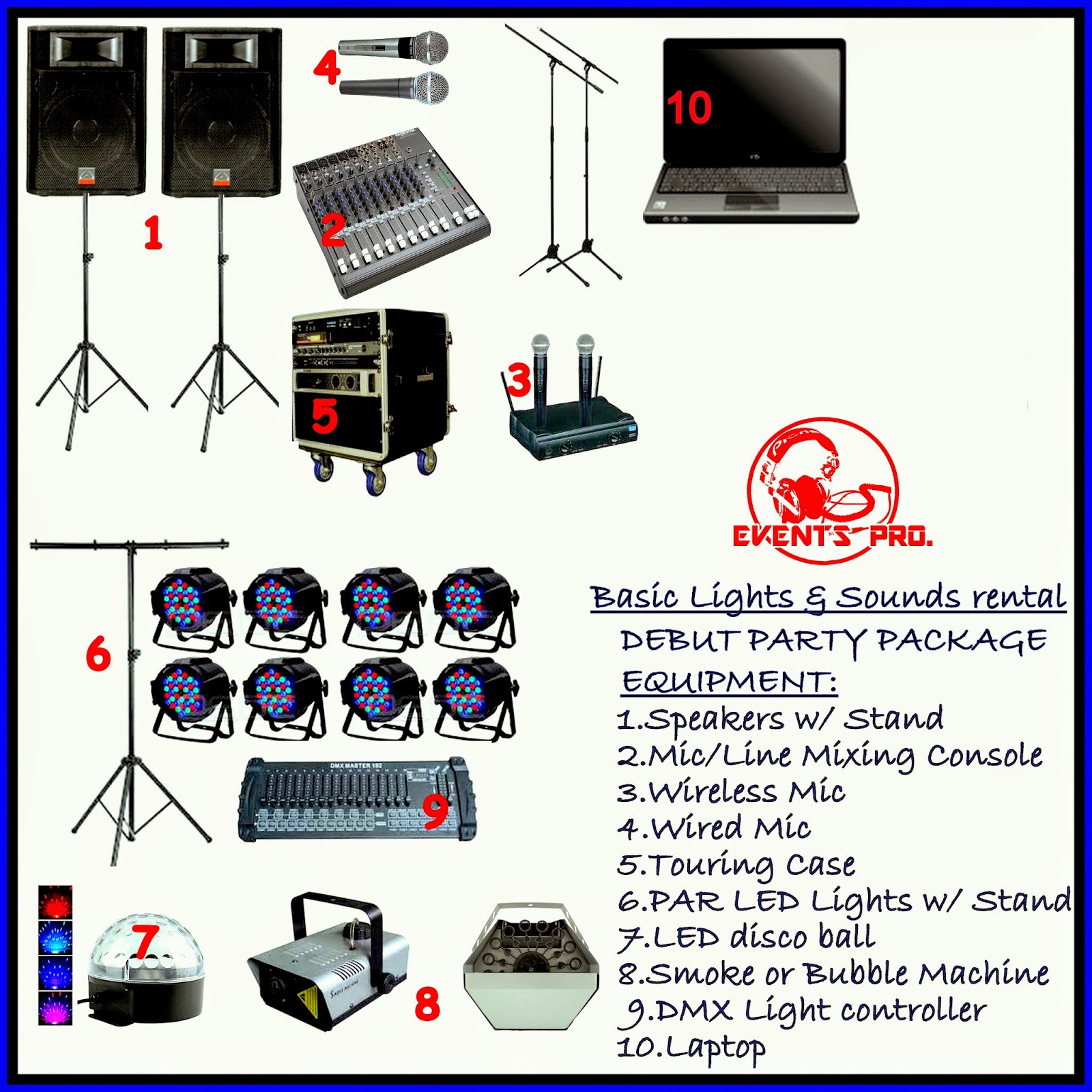 Lights and Sound System Rental Manila, offers affordable packages. 0915