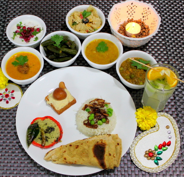 Diwali Dinner Ribbons to Pastas