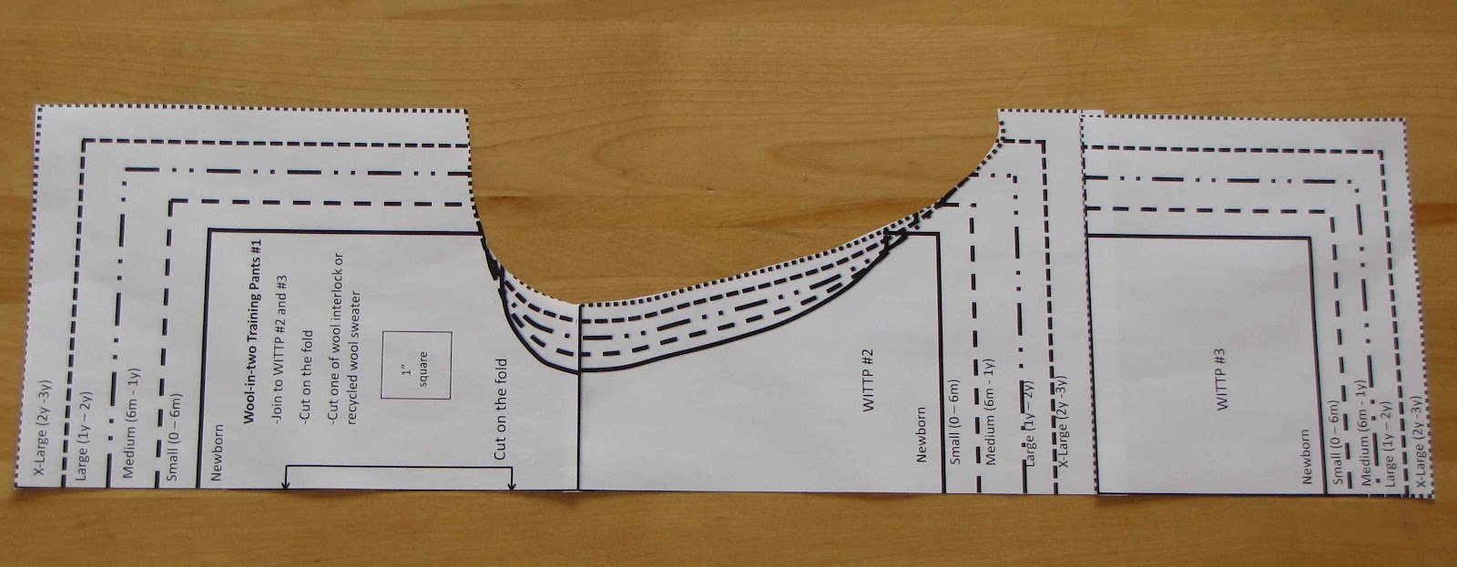 Doityourself EC Woolintwo training pants with FREE pattern