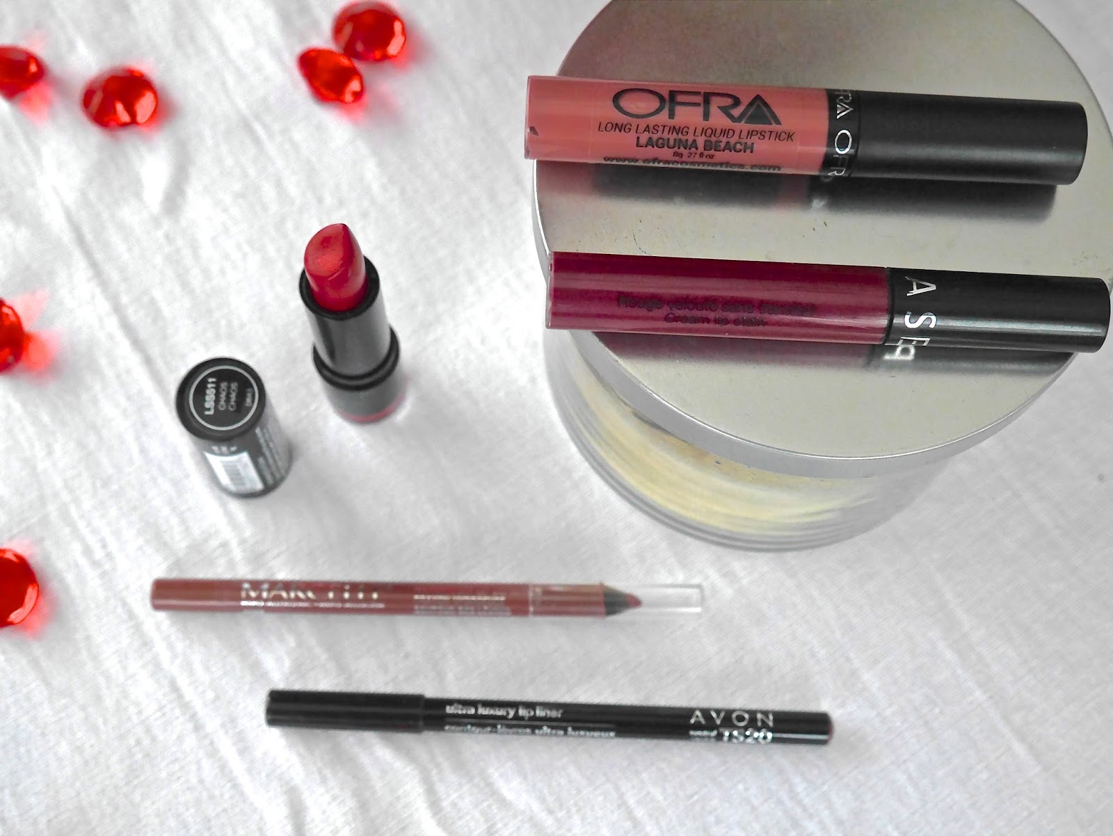 Ofra, NYX, Marcelle, Avon, Sephora Favourite lipsticks for winter