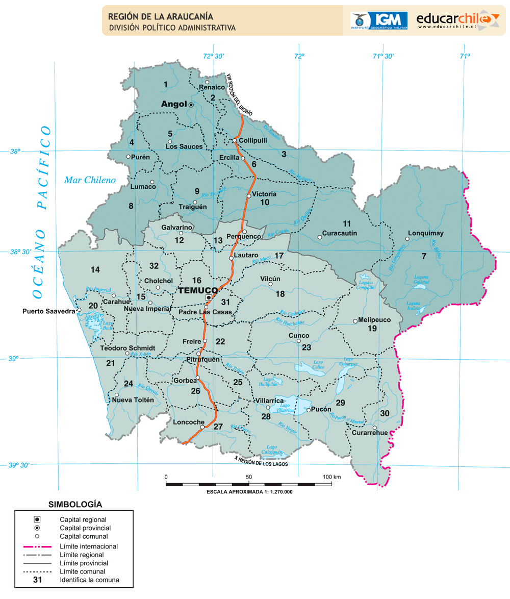 32+ Temuco Chile Mapa Geografico Gif