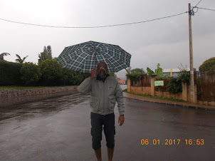 Experiencing a mild shower of rain in Kimihurura locality of Kigali.
