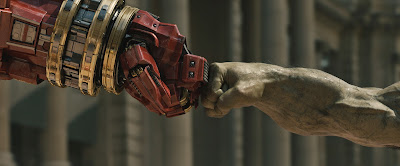 The Hulk and The Hulkbuster battle from Avengers: Age of Ultron