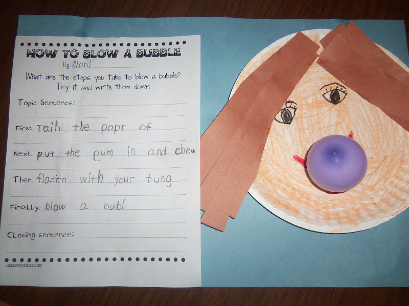 Mrs. Wood's Kindergarten Class Bubble Day!