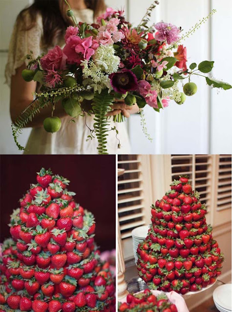 spring fruit wedding bouquets