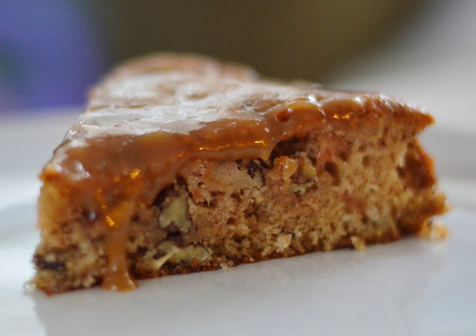 The Art of Comfort Baking Apple Cake with Caramel Glaze