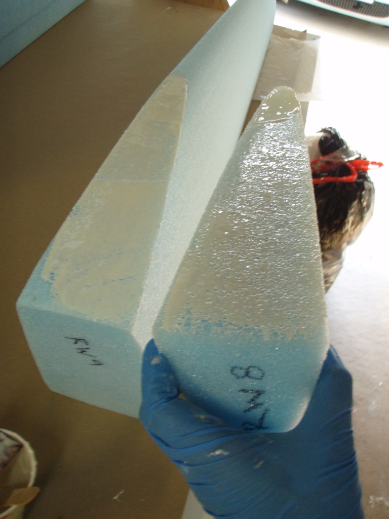 The Long EZ Build Right wing foam cores