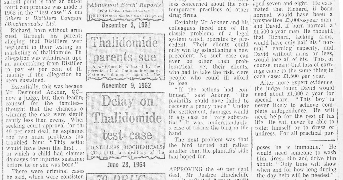 Thalidomide tragedy picture