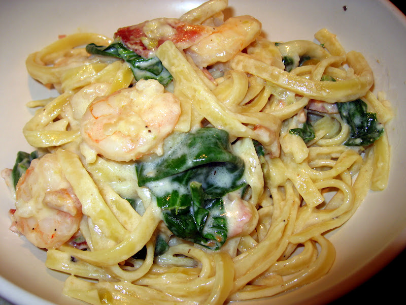 Creamy Shrimp and Bacon Pasta The Virtuous Wife