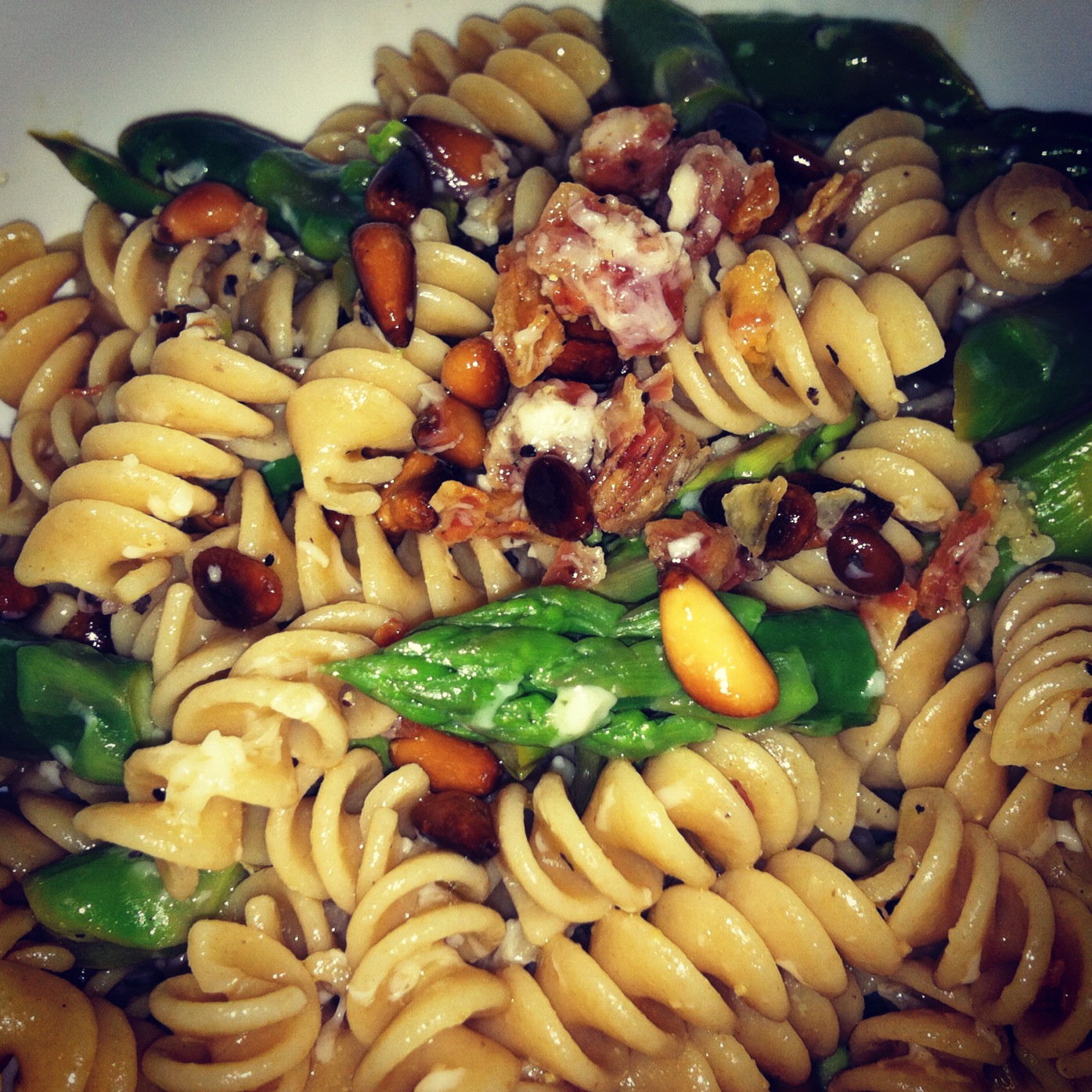 A Squared What's For Dinner Wednesday Pasta with Asparagus, Pancetta