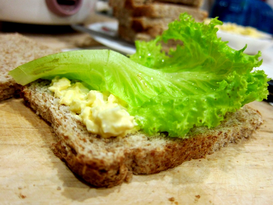mflovesfood Creamy egg mayo sandwich