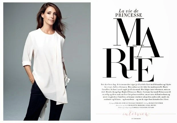 Princess Marie gave an exclusive interview to the Danish women's magazine Costume for the October issue.