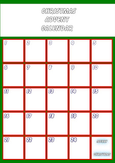 SIMPLY CRAFTS: BLANK ADVENT CALENDAR - click to enlarge