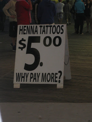 Henna Tattoo Lastsmonths on Nothing Says The Jersey Boardwalk Like A Cheap Henna Tattoo