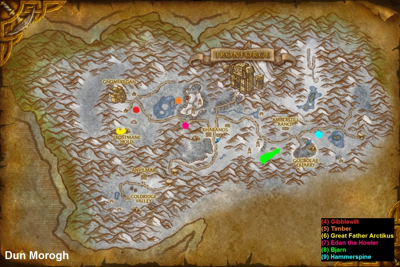 Northrend Lvl Map