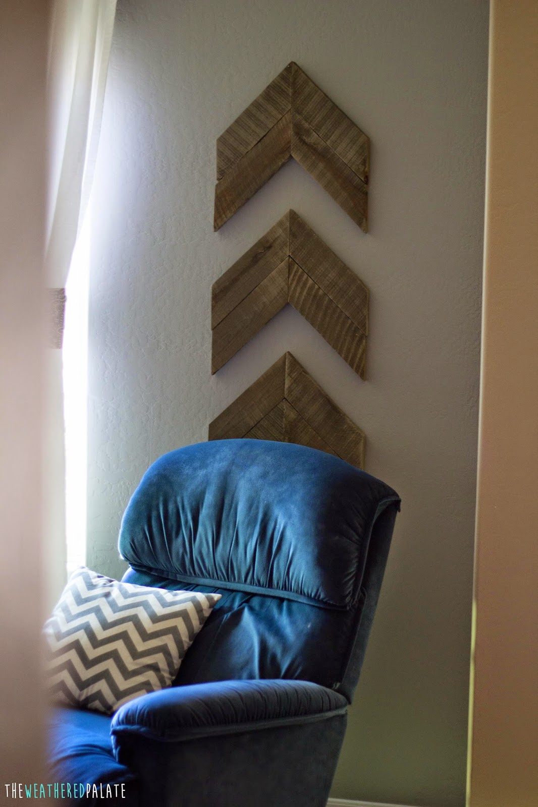 DIY Chevron Wall Art The Weathered Palate