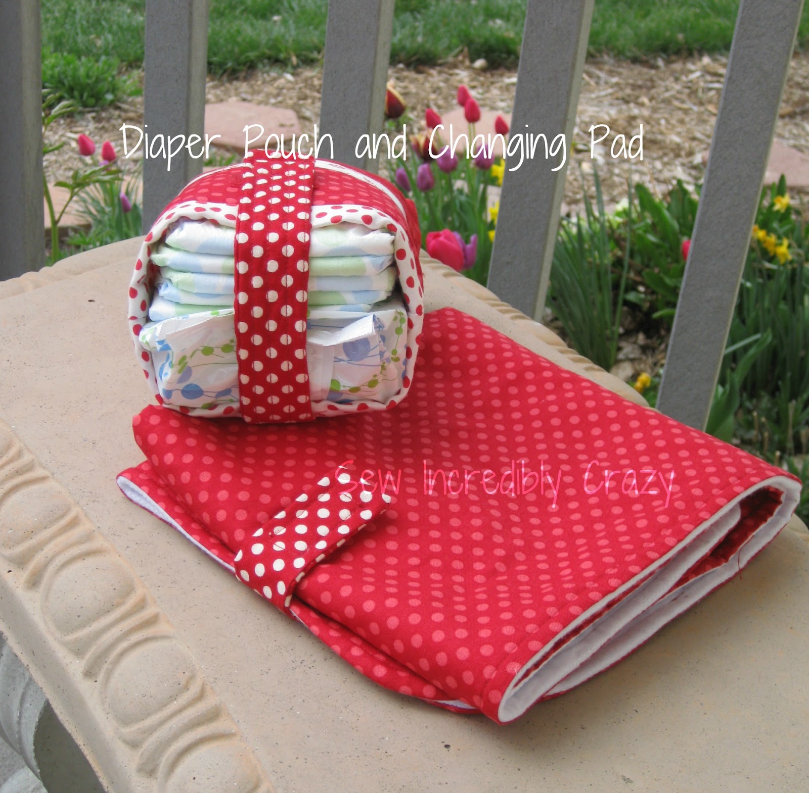 Sew Incredibly Crazy Changing Pad & Diaper Pouch