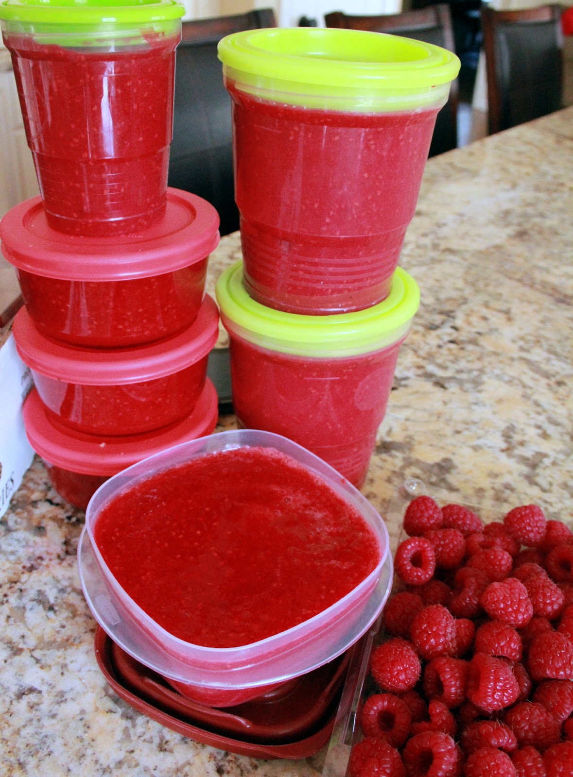Grain Crazy Easy Raspberry Freezer Jam or Topping (healthy)