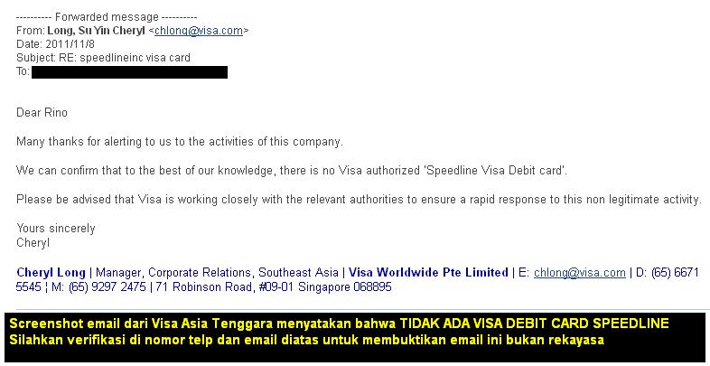 email dari visa asia tenggara