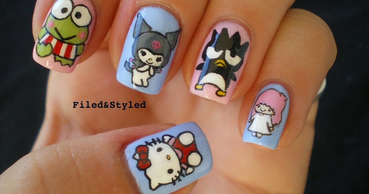 Hello Kitty Nail Art on Tumblr - wide 1