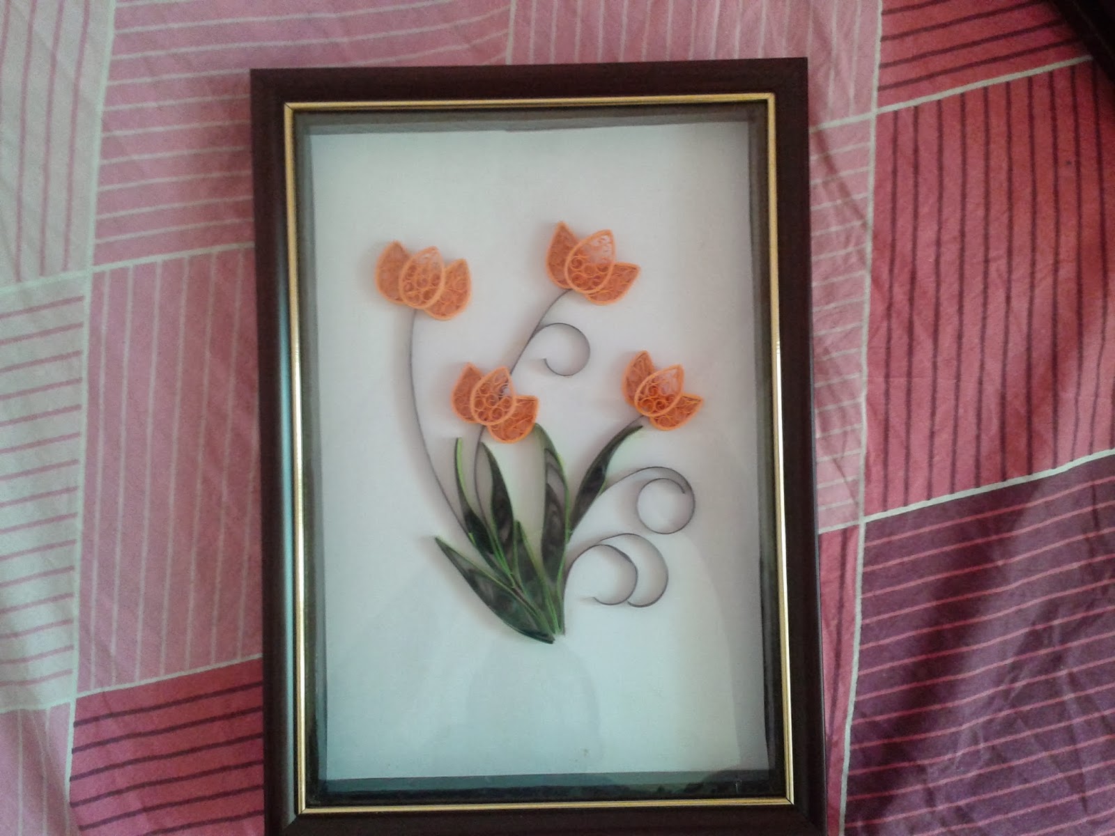 Paper craft and Quilling Quilled Tulip flowers