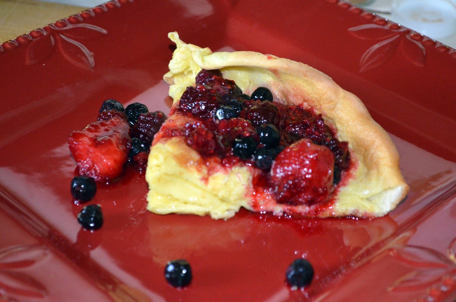 Baked Mixed Berry Pancake anderson + grant