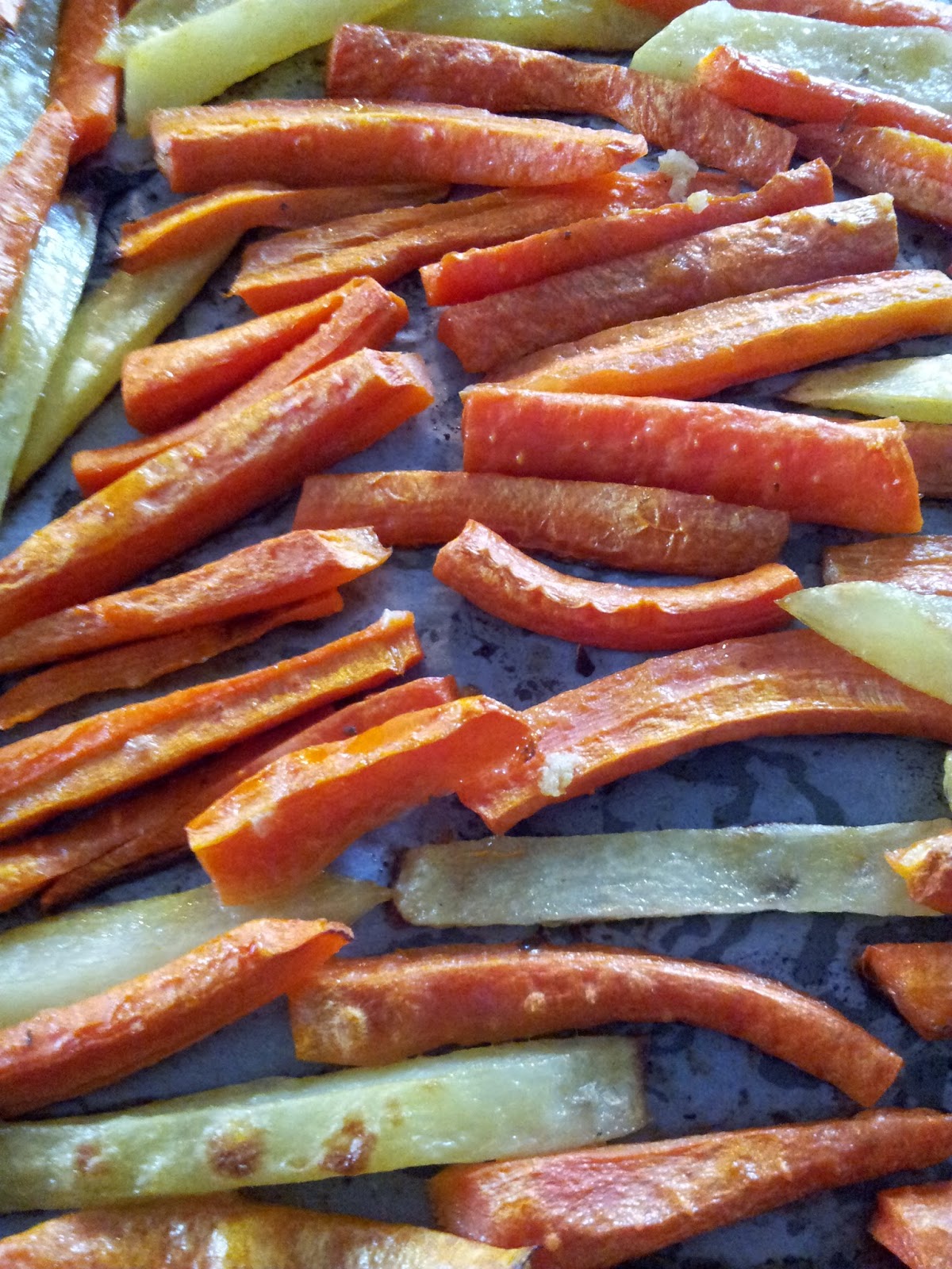 Organic Granny PanFry Carrots (Roast Carrot Sticks)