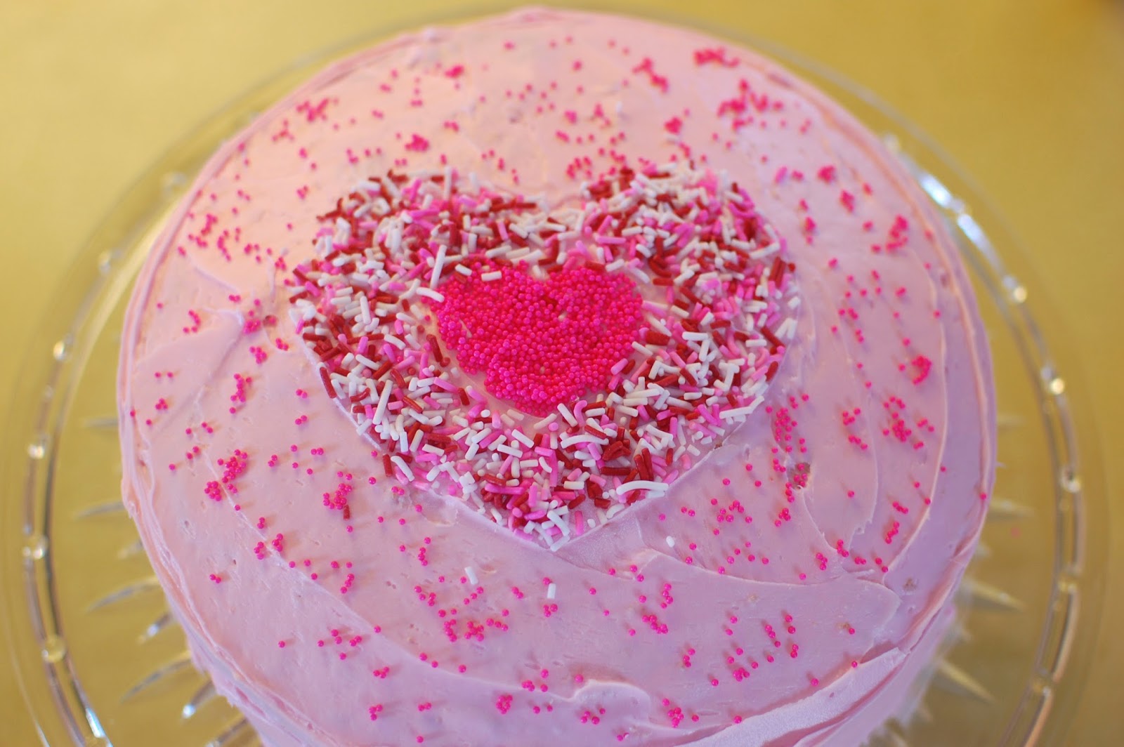 Valentine's Funfetti Cake