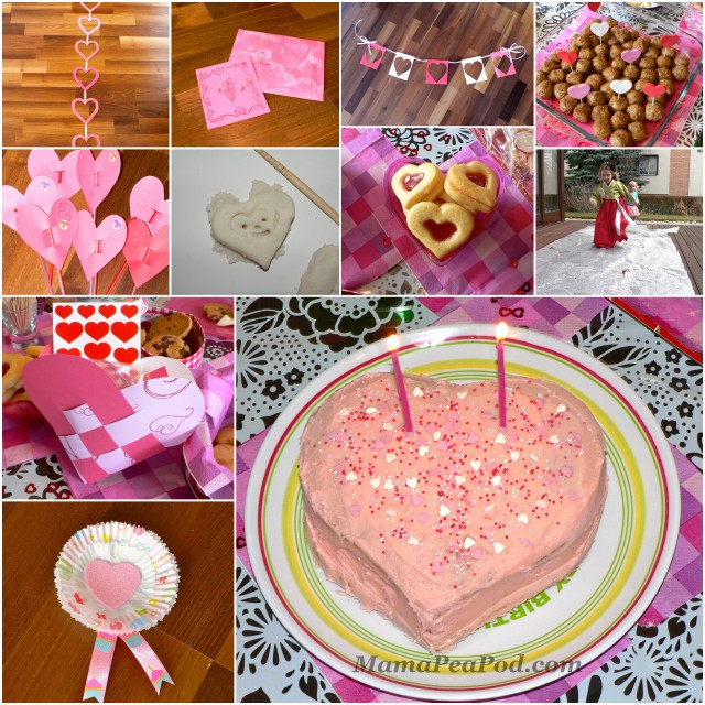 Mama Pea Pod: Pink and Red Heart Theme Party!