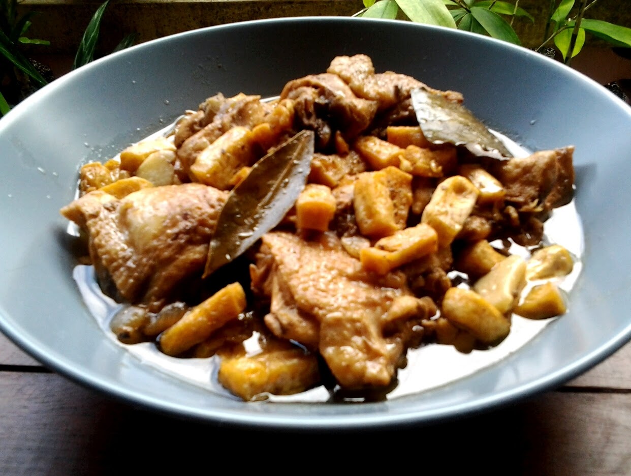 Chicken Adobo with Fried Tofu