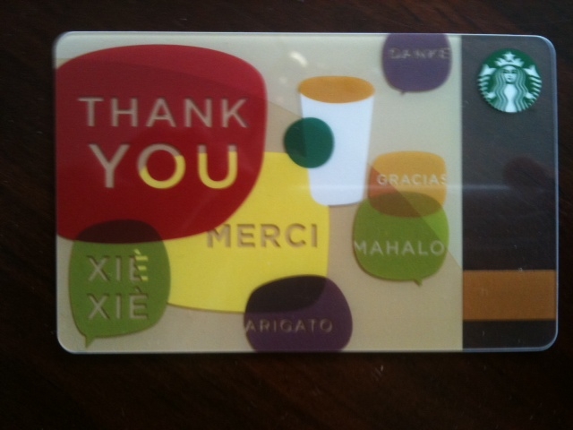 starbucks thank you