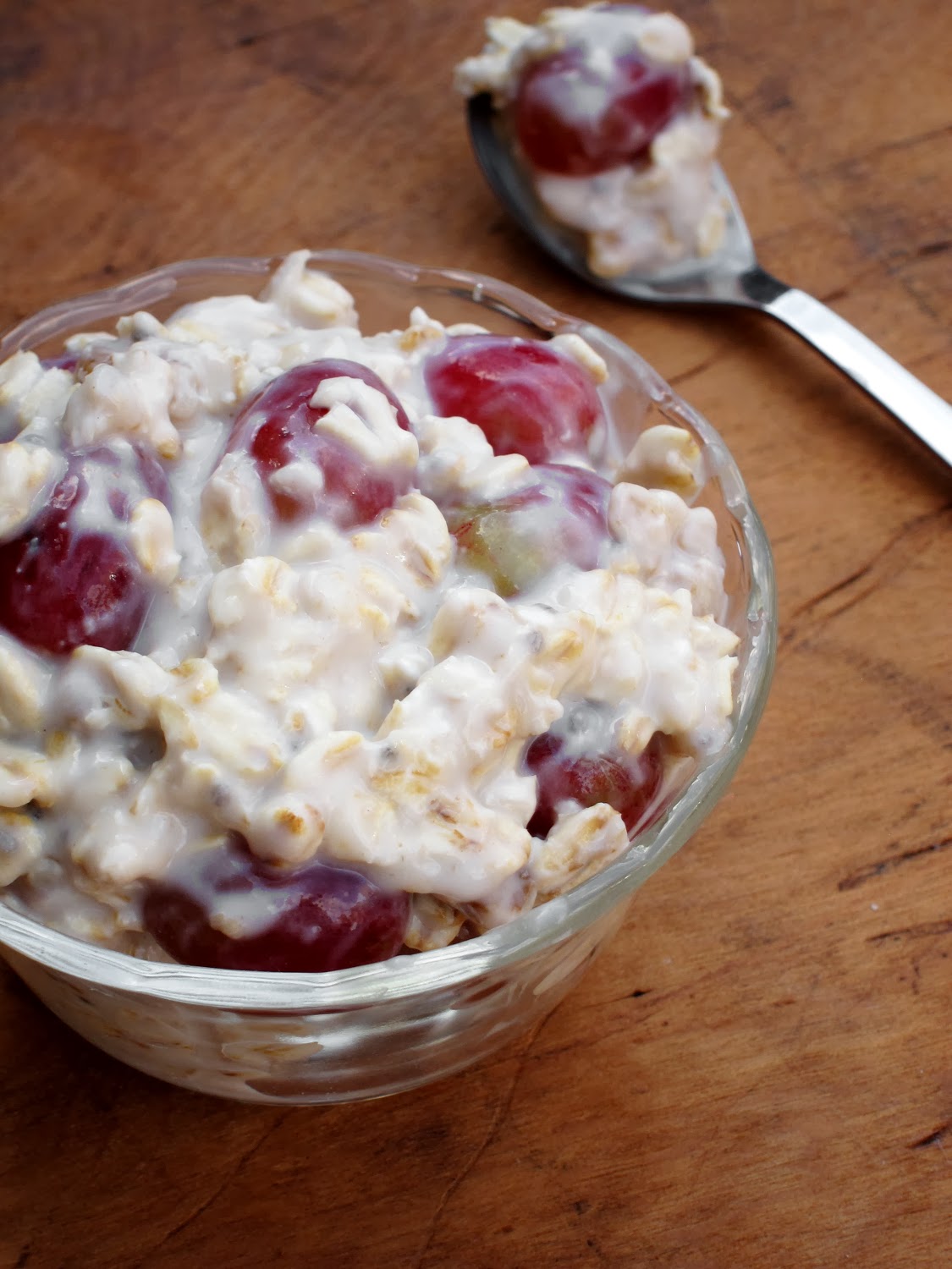 The Oatmeal Artist Grape Salad Overnight Oatmeal